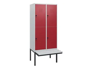 Dubbeldekse dekenkist,HxBxD 1950x800x815mm,2x2vak.,vak B 400mm - 1
