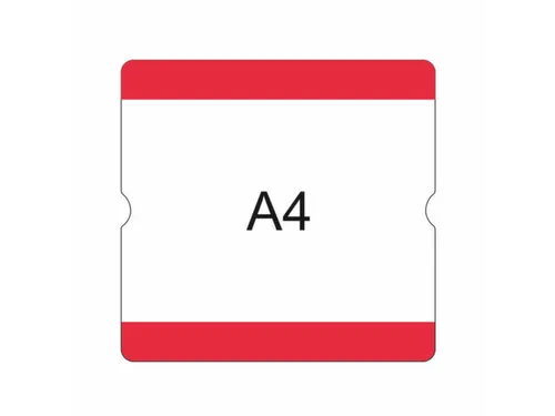 beschrijfbare hoes,markering HxB 302x290mm,PVC,rood
