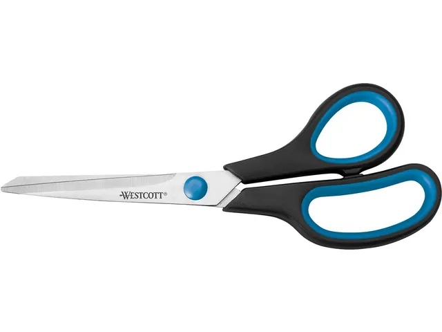 schaar Sogrip 20,4cm asymmetrische ogen blauw/zwart