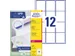 Adresetiket Avery QuickPeel L7164-100 63.5x72mm Wit 1200 stuks