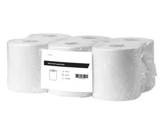 Poetsrol Midi Recycled 2-laags 18,5cm 6x140 meter in folie - 1