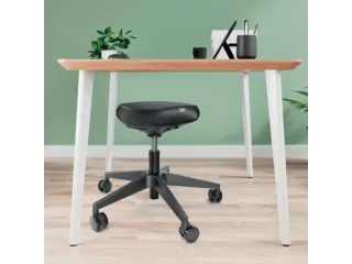 Zitkruk Leitz Ergo met wieltjes en comfortzitting 600x460x600mm zwart - 8