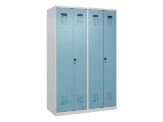 PBM-locker,HxBxD 1850x1200x500mm,4vak,vak B 300mm,draaigrendel - 2