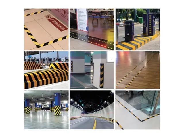 Reflecterende Tape 5cm x 10m - Zwart/Geel