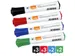 Whiteboardmarker Nobo Glide rond assorti 2mm 10st