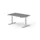 Elektrisch ihv bureau,HxBxD 650-1310x1400x900mm,blad donkergrijs