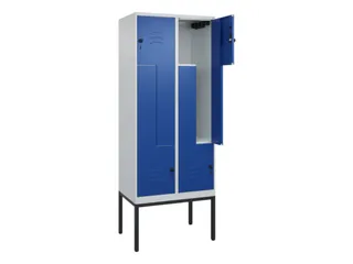 Z-garderobekast,HxBxD 2120x800x500mm,vak B 200/400mm,draaigrendel - 2