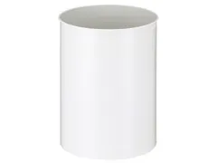 Ronde Papierbak Metaal 30 Liter Wit