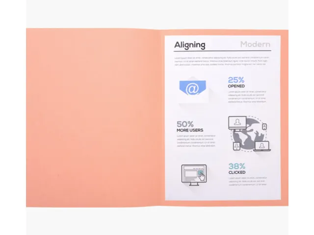 Vouwmap Exacompta Forever A4 170gr roze