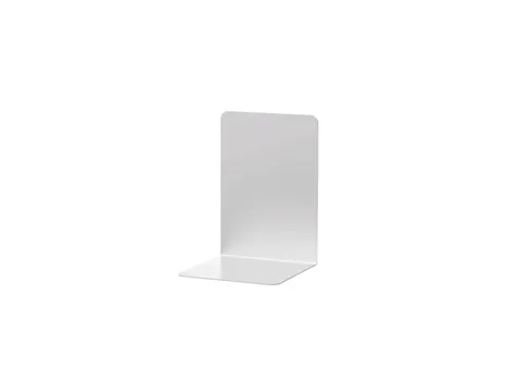 Boekensteun MAUL aluminium 12x12x17.5cm set 2 zilver