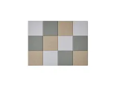 Akoestische PET-vilt wandtegels 30x30cm Combi beige 12 Stuks