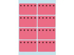 Etiket Herma 3772 26x40mm Diepvries Rood 48 stuks