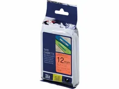 Cassette ruban Brother TZE-B31 12mm Orange/noir