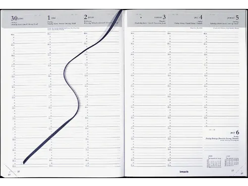 Agenda 2027 Brepols Omega Lima 7dag/2pagina's zwart