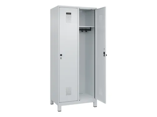 locker,HxBxD 1950x800x500mm,2vak,vak B 400mm,draaigrendel,voeten