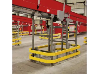 Aanrijd-Beschermbalk Hxl 100X2000Mm Geel Gecoat - 2