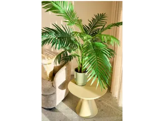 Kunstplant Mica Areca palm in pot groen 120x140cm - 6