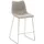 Barkruk mySOLO Sledeframe RVS met Zitting kunstleder Vintage Grijs