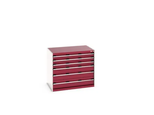 ladekast HxBxD 900x1050x750mm 6laden RAL7035 front RAL3004
