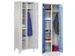 kleding-/wasgoedkast,HxBxD 1850x600x500mm,RAL7035,front RAL3000