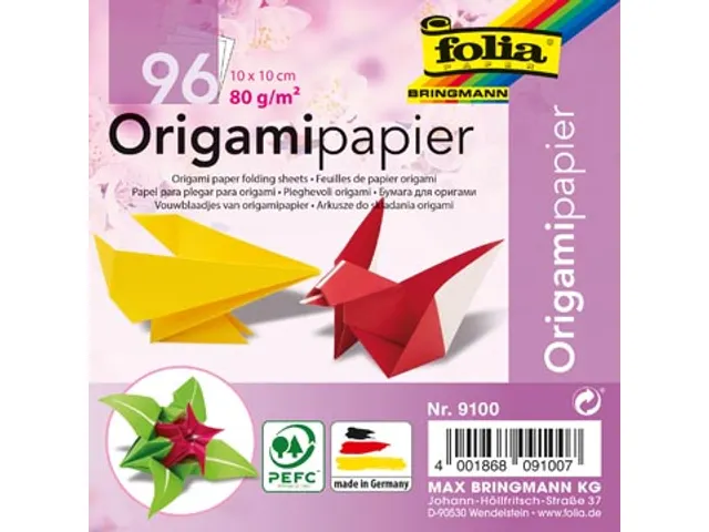 Vouwblaadjes ft 10 x 10 cm