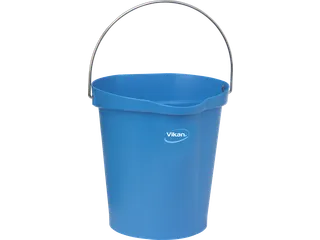 Hygiene 5686-3 emmer 12 liter blauw maatverdeling en schenktuit - 1