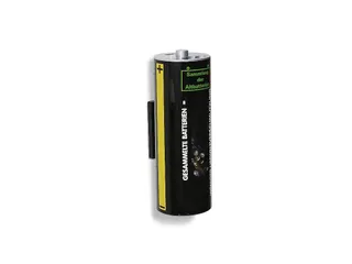 verzamelbak voor lege batterijen,6l,HxØ 375x140mm - 1