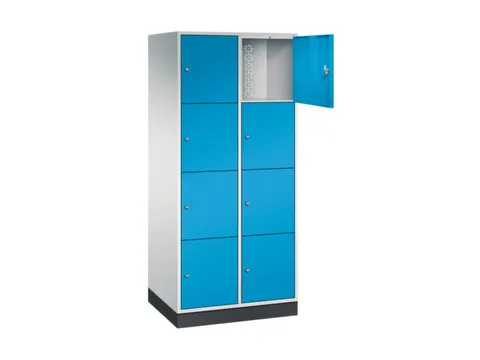 grootvolume-lockersysteem,RAL 7035/RAL 5012,HxBxD 1950x820x600mm