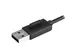4-poorts draagbare USB 2.0 hub met geïntegreerde kabel