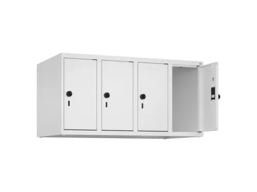 opzetkast,v. locker,4vak.,vak B 250mm,HxBxD 500x1000x500mm,vleugeldeur
