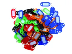 Sleutellabel Pavo kunststof assorti 100 stuks