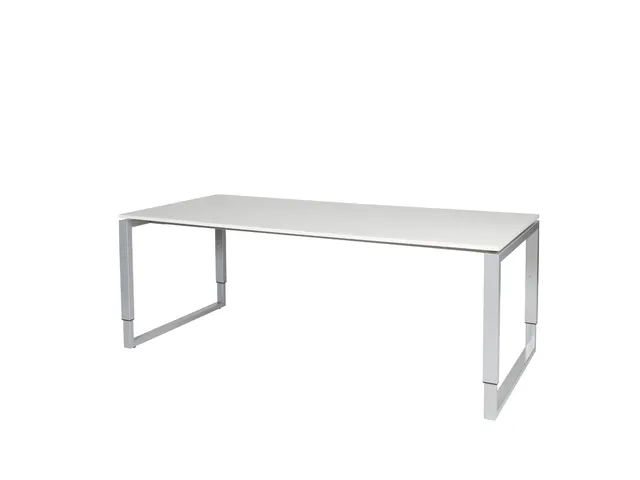 Domino Plus Bureau Hoogte Verstelbaar 2000x900mm Grijs 25mm Alu O-Poot