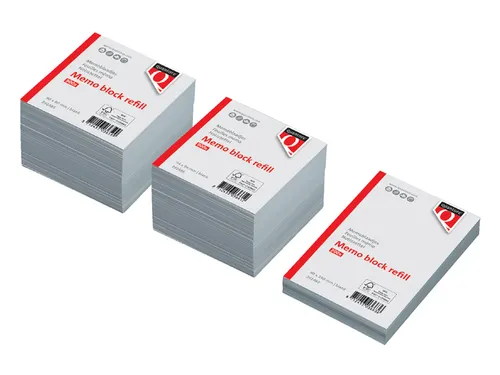 Memoblaadjes Quantore losbladig 90x90x90mm 900 vel wit
