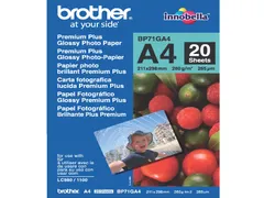 Inkjetpapier Brother Bp-71 A4 glans 260 gram 20vel