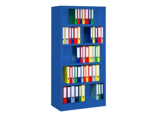 kantoorstelling,HxBxD 1950x1000x400mm,4xStalen bodem,RAL5010 - 2
