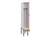 locker met bank,voor scheiding van kleding,HxBxD 2120x300x815mm,1vak