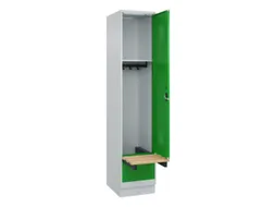 locker met bank,HxBxD 1950x400x815mm,1vak,vak B 400mm,cilinderslot