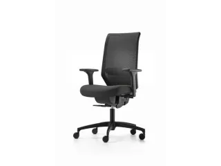 Dauphin Bureaustoel Shapemesh Plus Hoge Rug Zwart - 1