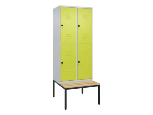 Dubbeldekse dekenkist,HxBxD 2120x800x815mm,2x2vak.,vak B 400mm