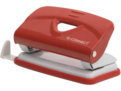 Q-CONNECT Light Duty perforator Metaal 2-gaats 10 vel Rood