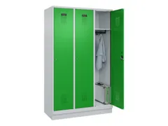 locker,HxBxD 1950x1200x500mm,3vak,vak B 400mm,cil.-slot,sokkel
