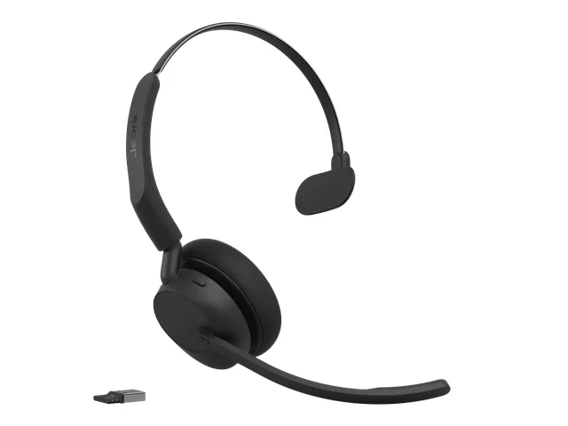 Jabra Evolve3 45 UC Mono draadloze headset ANC USB-A Oplaadstandaard