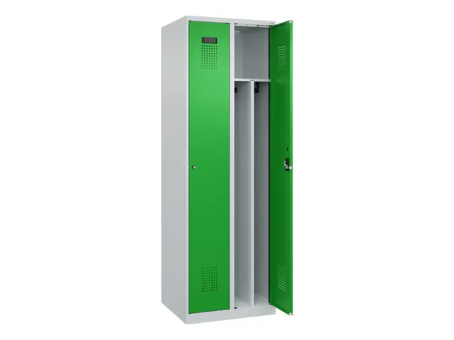 locker voor scheiding van kleding,HxBxD 1850x600x500mm,2vak