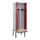 PBM-locker met bank,HxBxD 2120x600x815mm,2vak,vak B 300mm,draaigrendel