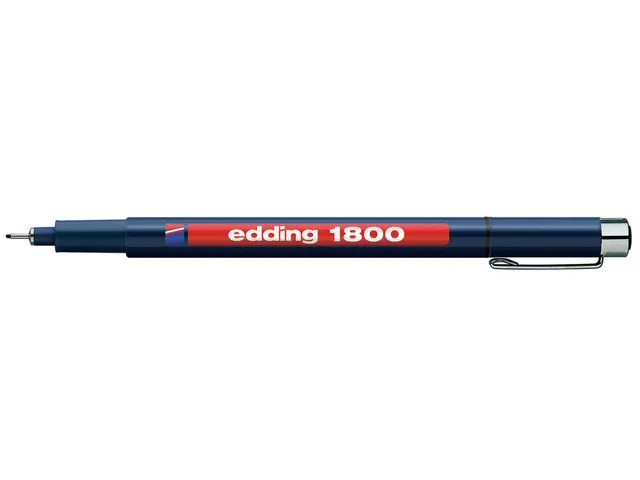 Fineliner edding 1800 zwart 0.7mm