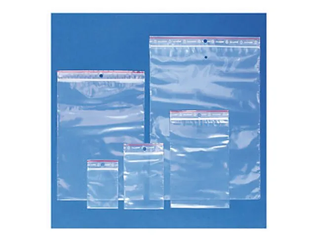 Verpakkingszak grip 100x150mm 50 micron hersluitbaar 100 stuks