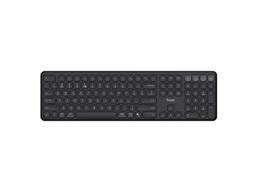 Trust Vaiya Draadloos toetsenbord Zwart QWERTY US