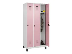 locker,HxBxD 1950x900x500mm,3vak,vak B 300mm,draaigrendel,voeten