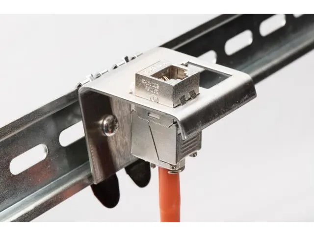 DIN-railadapter voor 1x Keystone-module