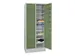 Armoire à Linge 1850x770x500 2x10 Cases Corps Ral7035 Portes Ral6011